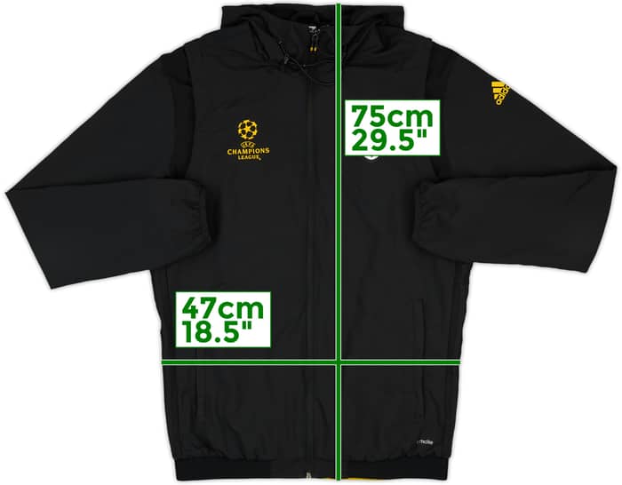 2016-17 Juventus adidas CL Hooded Track Jacket - 8/10 - (M)