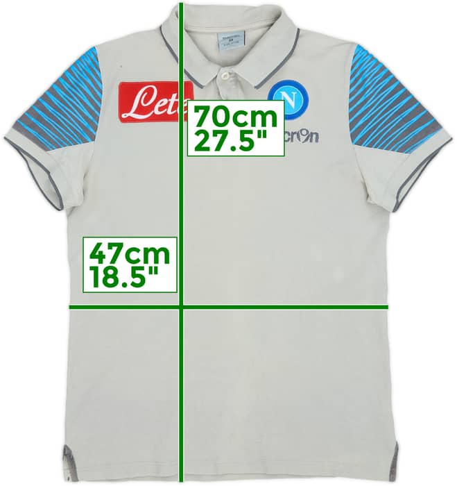 2014-15 Napoli Macron Polo Shirt - 8/10 - (M)