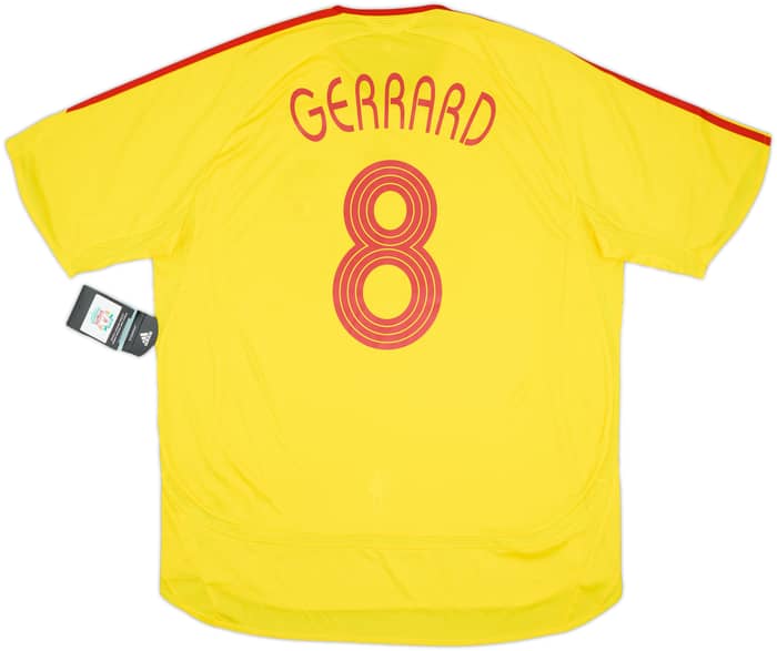 2006-07 Liverpool Away Shirt Gerrard #8 (XL)