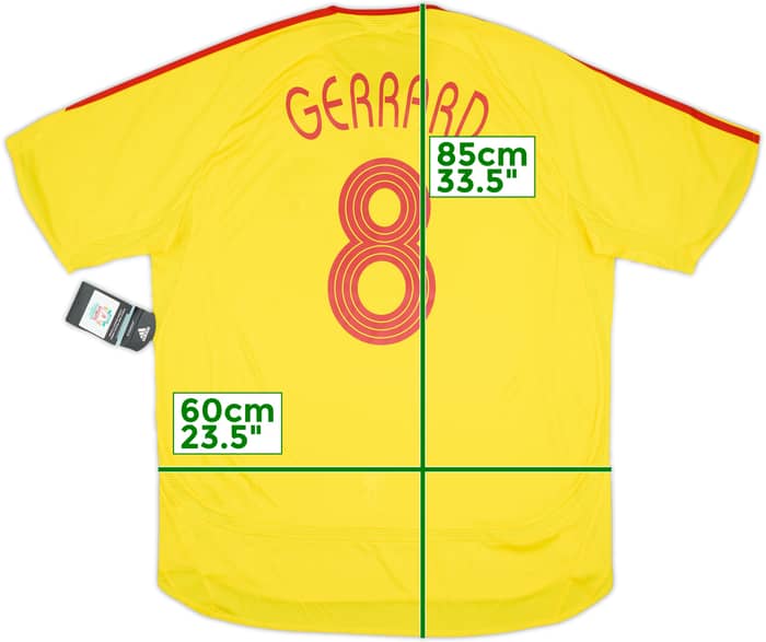 2006-07 Liverpool Away Shirt Gerrard #8 (XL)