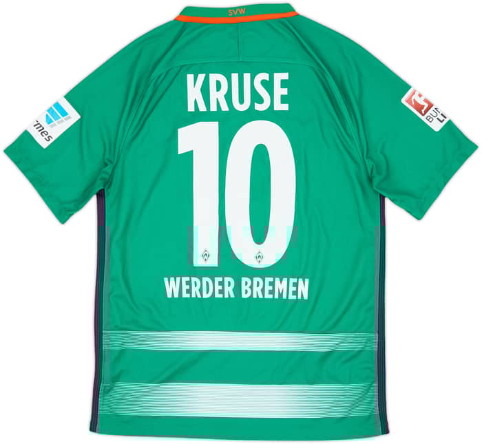 2016-17 Werder Bremen Home Shirt Kruse #10 - 8/10 - (M)