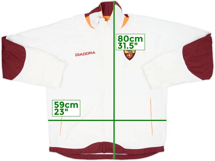 2005-06 Roma Diadora Track Jacket - 9/10 - (L)