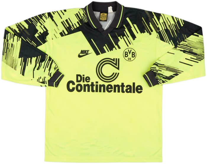 1993-94 Borussia Dortmund Home L/S Shirt #5 - 9/10 - (L)