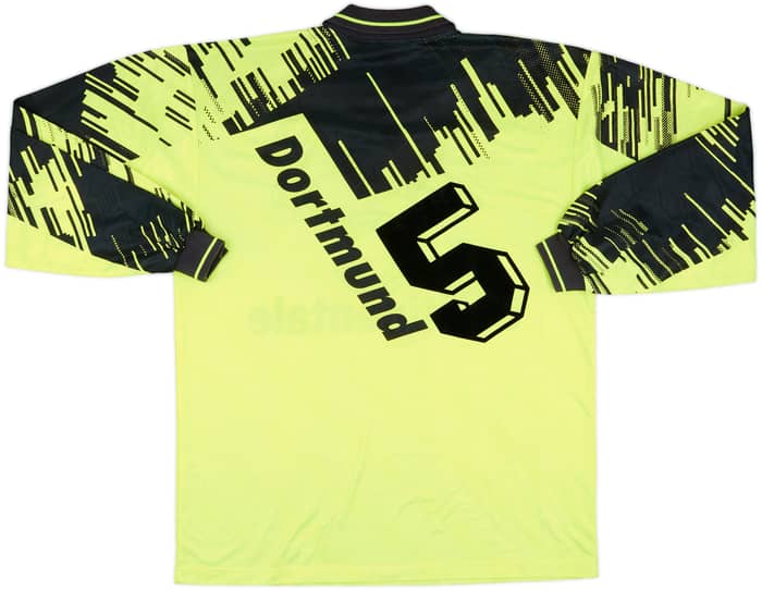 1993-94 Borussia Dortmund Home L/S Shirt #5 - 9/10 - (L)