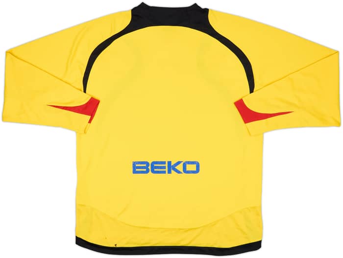 2007-08 Watford Home L/S Shirt - 5/10 - (XL)