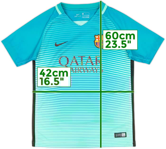 2016-17 Barcelona Third Shirt - 5/10 - (M.Boys)