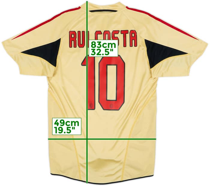 2004-05 AC Milan Third Shirt Rui Costa #10 - 6/10 - (S)