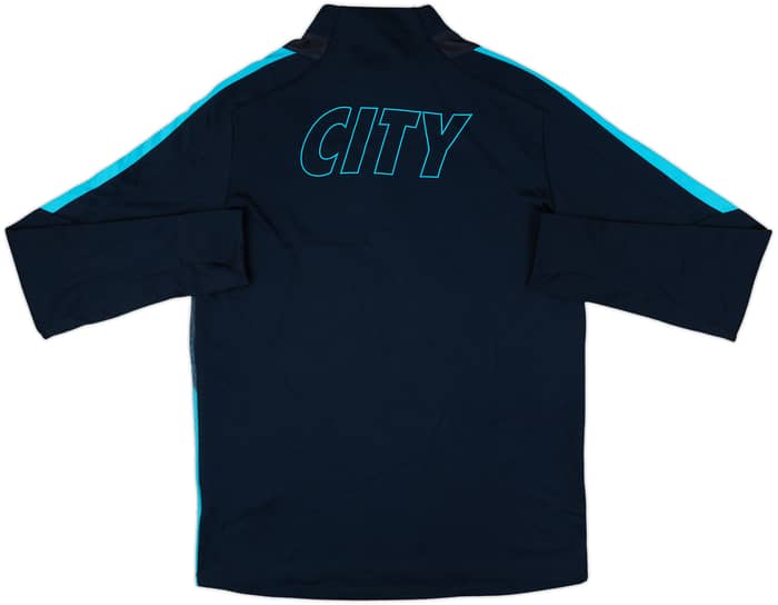 2015-16 Manchester City Nike 1/4 Zip Drill Top - 6/10 - (M)