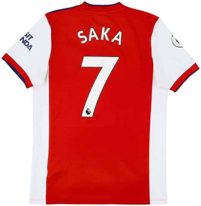 2021-22 Arsenal Home Shirt Saka #7 - 6/10 - (M)