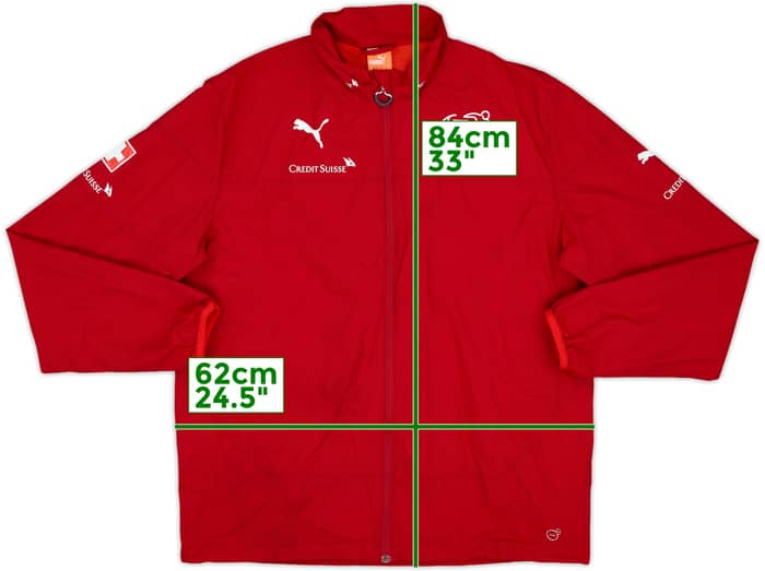 2010-12 Switzerland Player Issue Puma Track Jacket - 8/10 - (XL)
