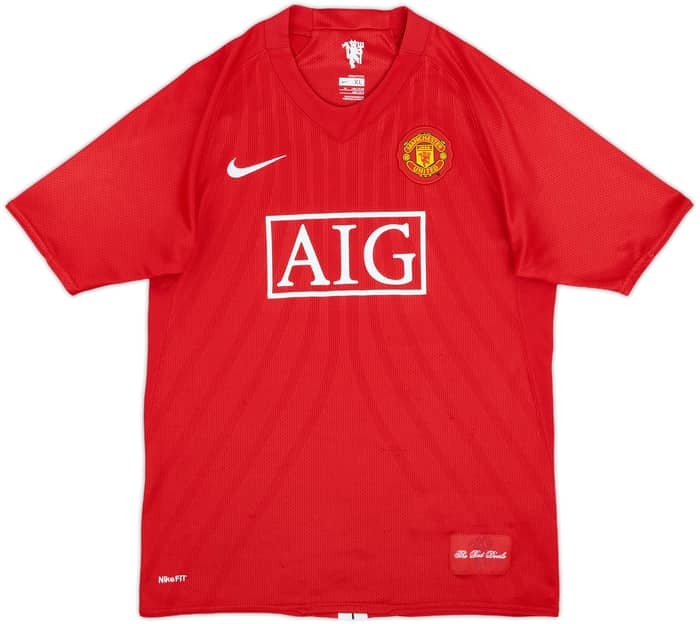 2007-09 Manchester United Home Shirt Nani #17 - 5/10 - (XL.Boys)