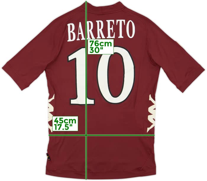 2012-13 Torino Home Shirt Barreto #10 - 8/10 - (L)