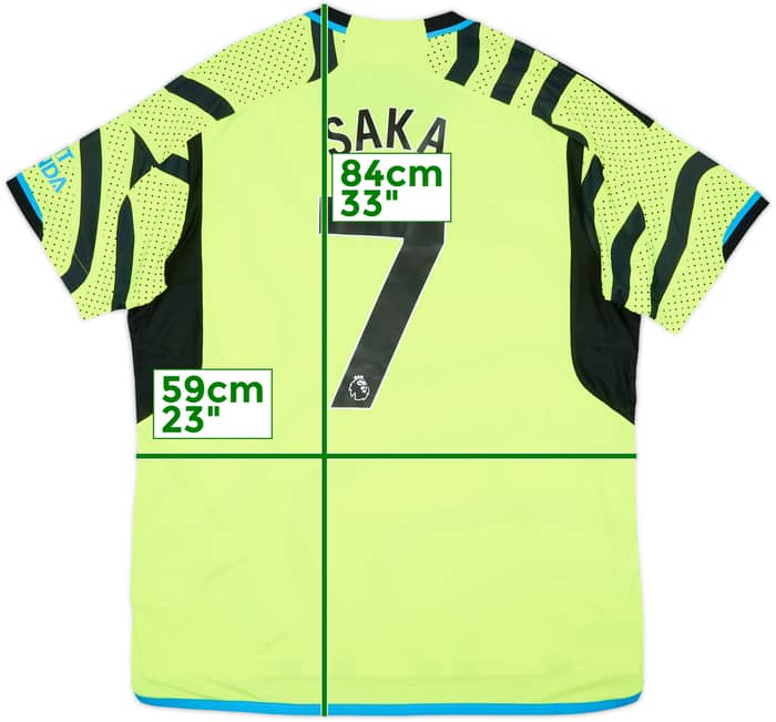 2023-24 Arsenal Away Shirt Saka #7 - 10/10 - (XL)