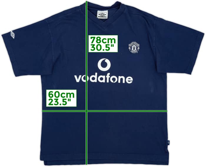 2000-01 Manchester United Umbro Cotton Tee - 8/10 - (XL)