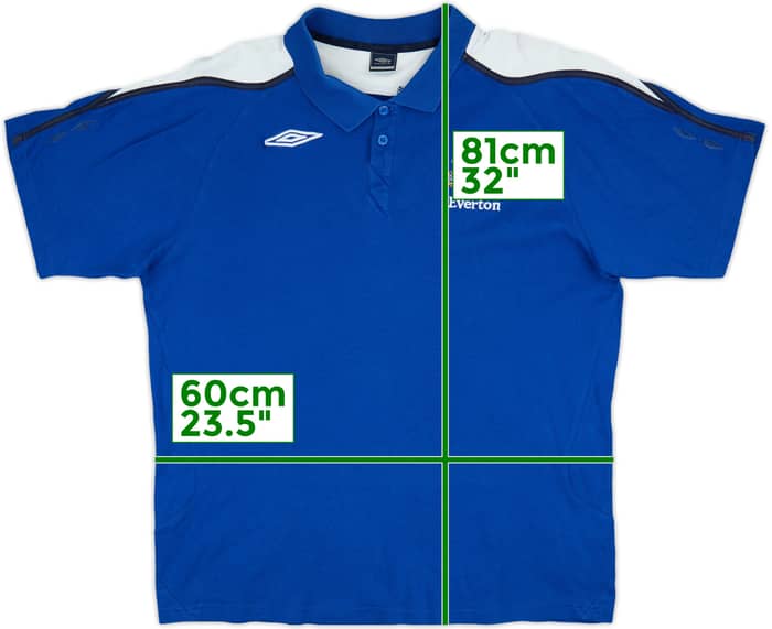 2007-08 Everton Umbro Polo Shirt - 7/10 - (XXL)