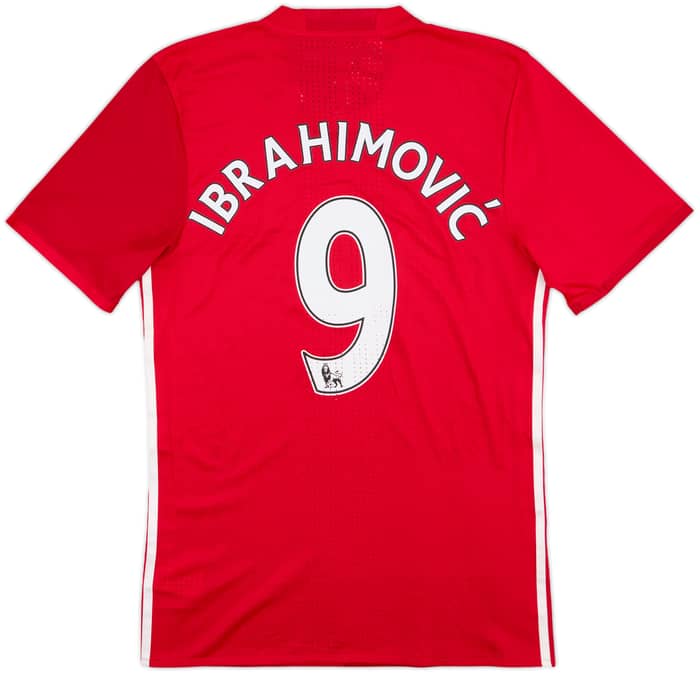 2016-17 Manchester United Authentic Home Shirt Ibrahimovic #9 (M)