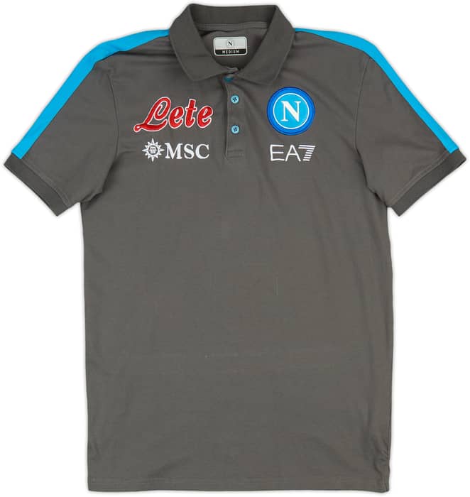 2021-22 Napoli EA7 Polo Shirt - 9/10 - (M)