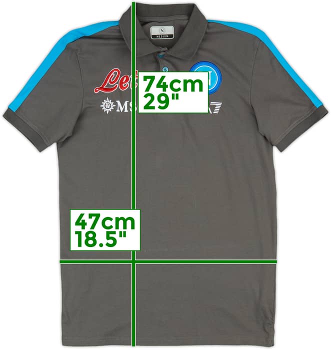 2021-22 Napoli EA7 Polo Shirt - 9/10 - (M)