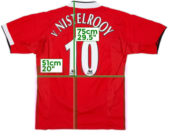 2004-06 Manchester United Home Shirt V.Nistelrooy #10 - 9/10 - (L)