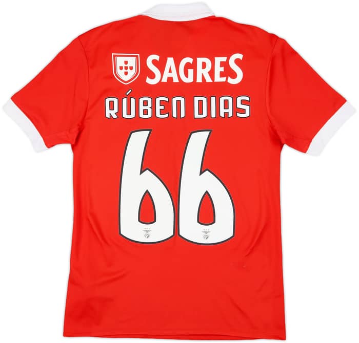 2017-18 Benfica Home Shirt Ruben Dias #66 - 8/10 - (S)