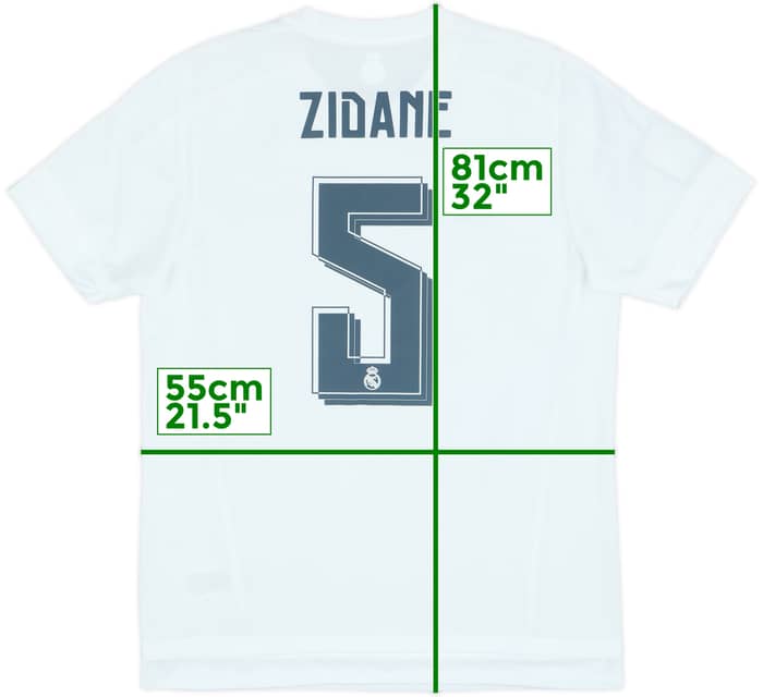 2015-16 Real Madrid Home Shirt Zidane #5 (L)