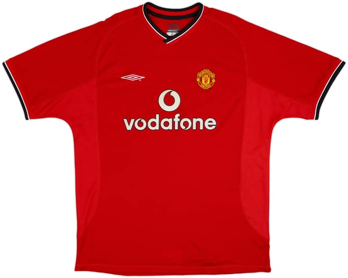 2000-02 Manchester United Home Shirt Beckham #7 - 7/10 - (XL)