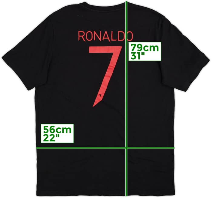 2021-22 Manchester United adidas Cotton Tee Ronaldo #7 - 8/10 - (L)