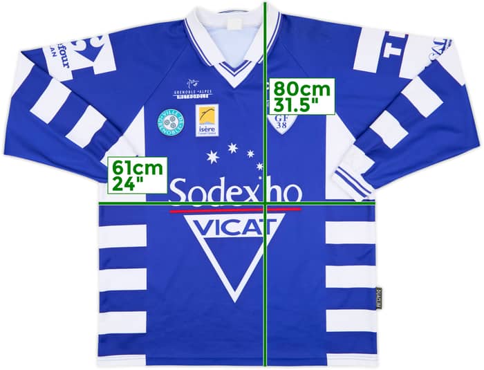 1999-00 Grenoble Foot Home L/S Shirt - 9/10 - (XL)
