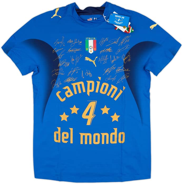 2006 Italy Campioni Del Mondo Signed Player Issue Home Shirt (L)