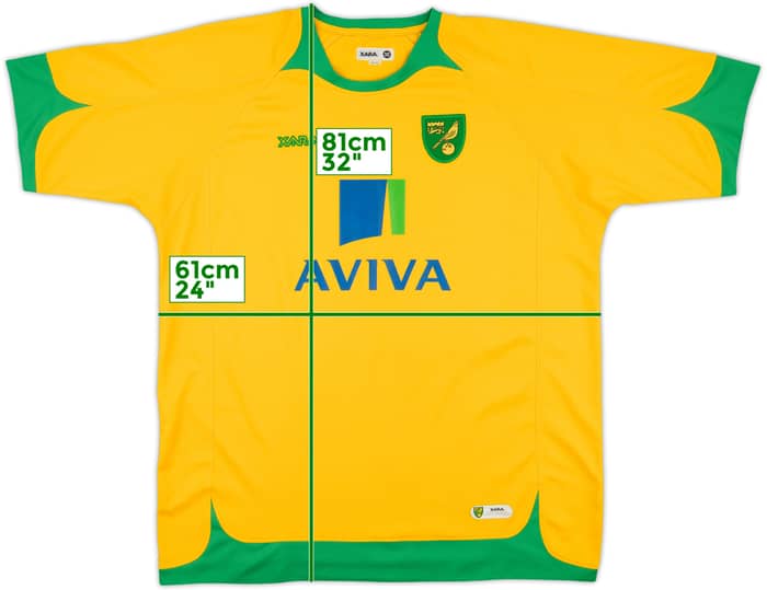 2008-10 Norwich Home Shirt - 9/10 - (XL)