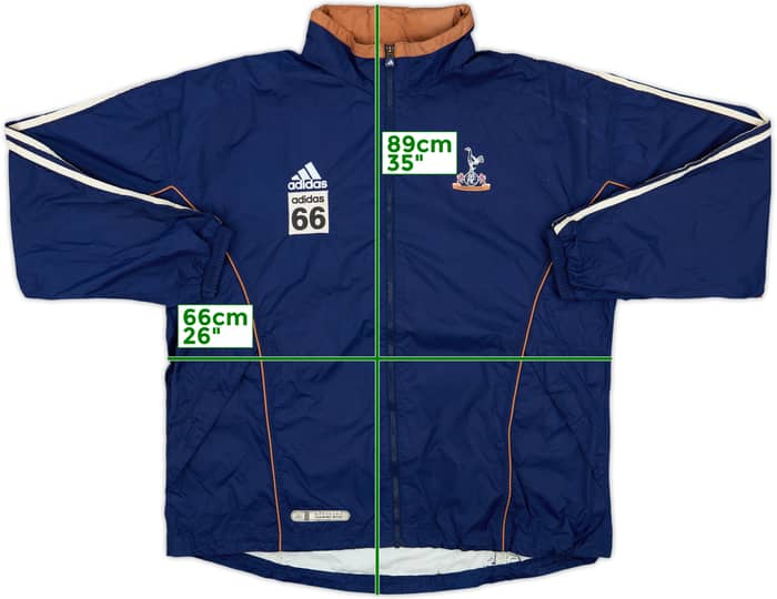 1999-00 Tottenham adidas Player Issue Hooded Rain Jacket #66 - 6/10 - (L/XL)