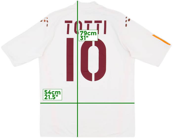 2004-05 Roma Away Shirt Totti #10 - 7/10 - (XL)