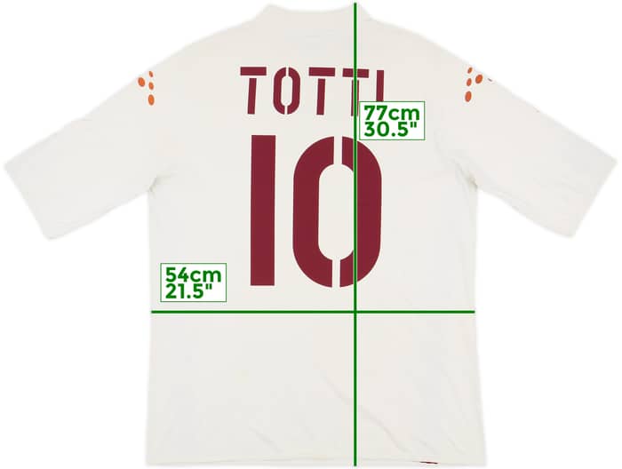 2003-04 Roma Away Shirt Totti #10 - 5/10 - (XXL)