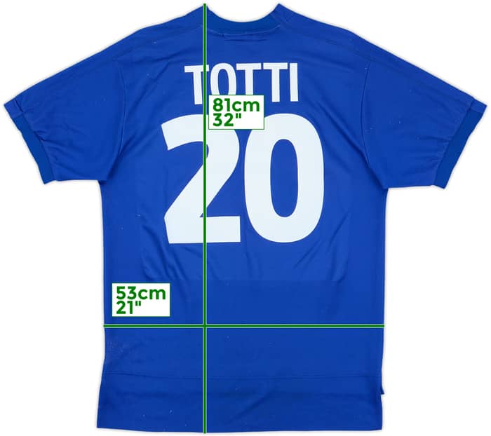 1998-99 Italy Home Shirt Totti #20 - 7/10 - (M)
