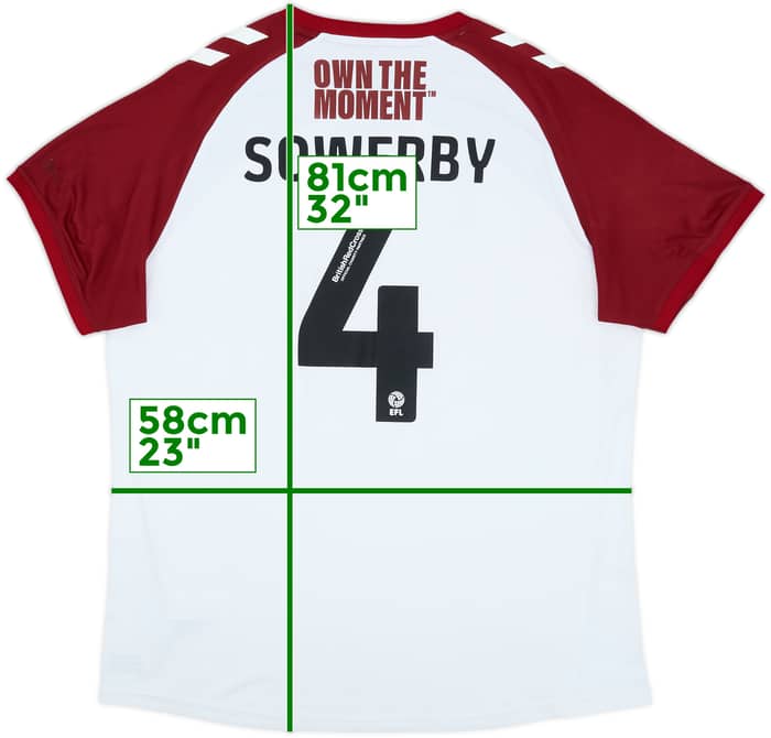 2022-23 Northampton Home Shirt Sowerby #4 - 9/10 - (XL)