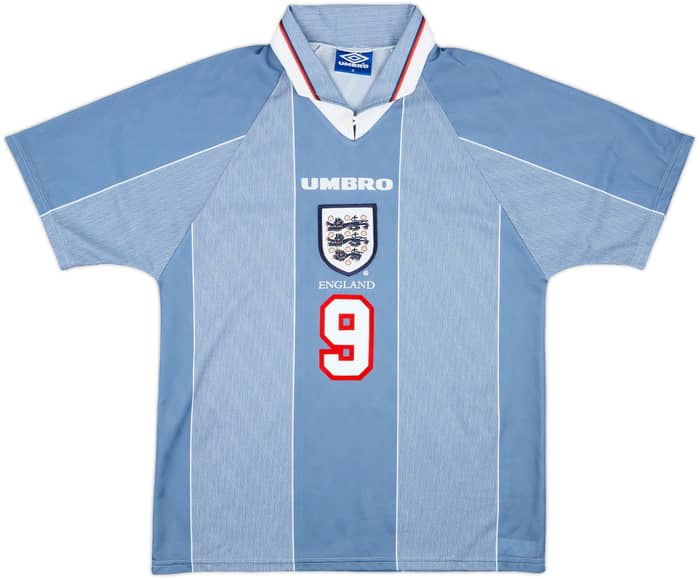 1996-97 England Away Shirt Shearer #9 - 10/10 - (M)