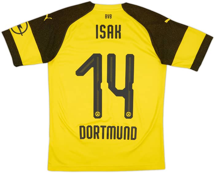 2018-19 Borussia Dortmund Home Shirt Isak #14 - 6/10 - (S)