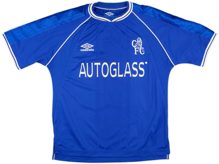1999-01 Chelsea Home Shirt Zola #25 - 8/10 - (Y)