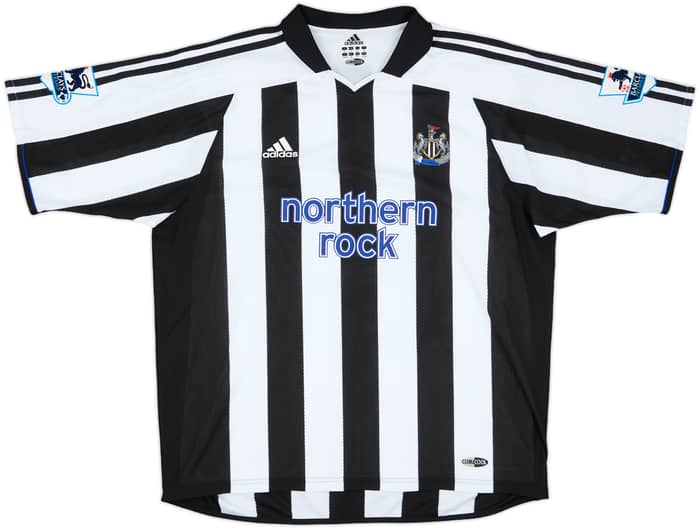 2004-05 Newcastle Match Worn Home Shirt N'Zogbia #14