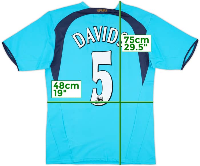 2006-07 Tottenham Away Shirt Davids #5 (S)