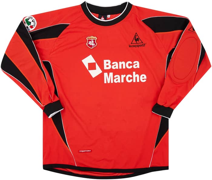 2003-04 Ancona Match Issue GK L/S Shirt Marcon #31