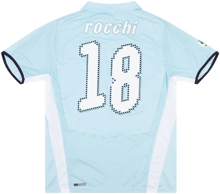 2008-09 Lazio Match Issue Home Shirt Rocchi #18