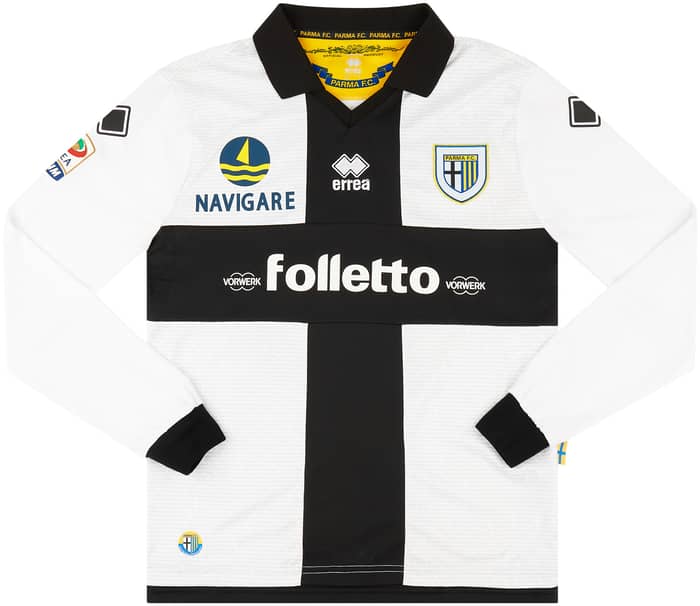 2012-13 Parma Match Issue Home L/S Shirt Musacci #19