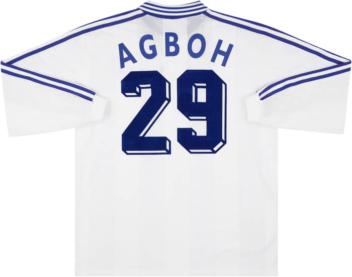 1997-98 Auxerre Match Worn UEFA Cup Home L/S Shirt Agboh #29 (v Lazio)