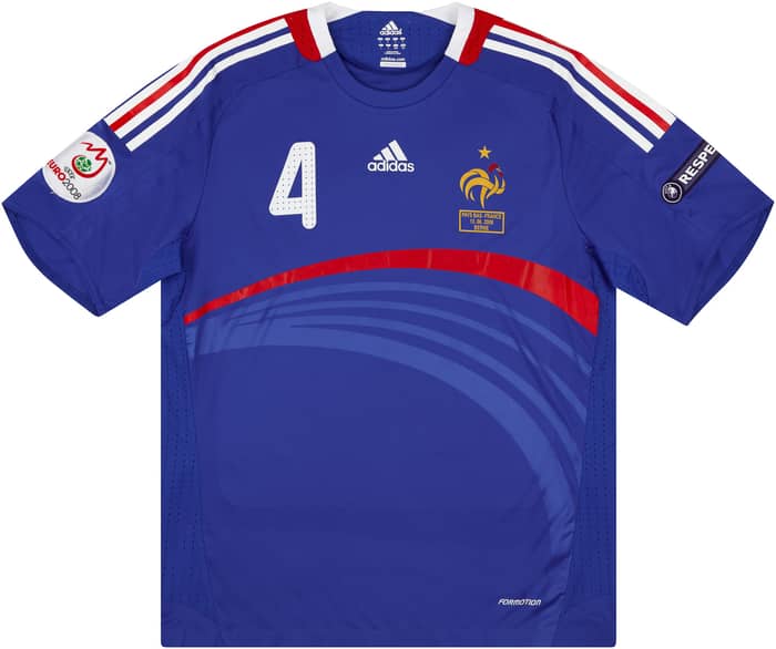 2008 France Match Issue European Championship Home Shirt Flamini #4 (v Netherlands)