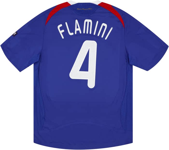 2008 France Match Issue European Championship Home Shirt Flamini #4 (v Netherlands)