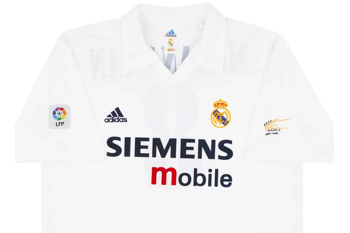 2002-03 Real Madrid Match Issue Centenary Home Shirt McManaman #8