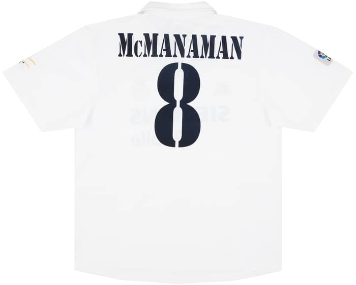 2002-03 Real Madrid Match Issue Centenary Home Shirt McManaman #8