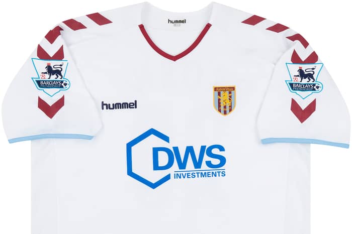 2004-05 Aston Villa Match Issue Away Shirt Drobny #20