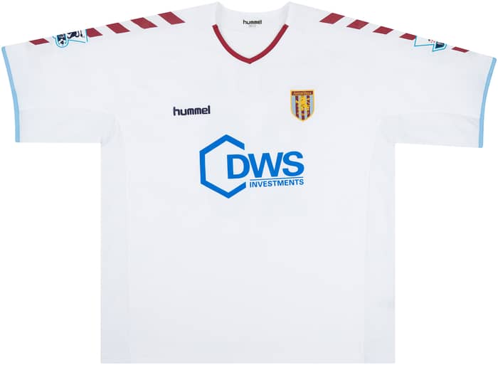 2004-05 Aston Villa Match Issue Away Shirt Drobny #20